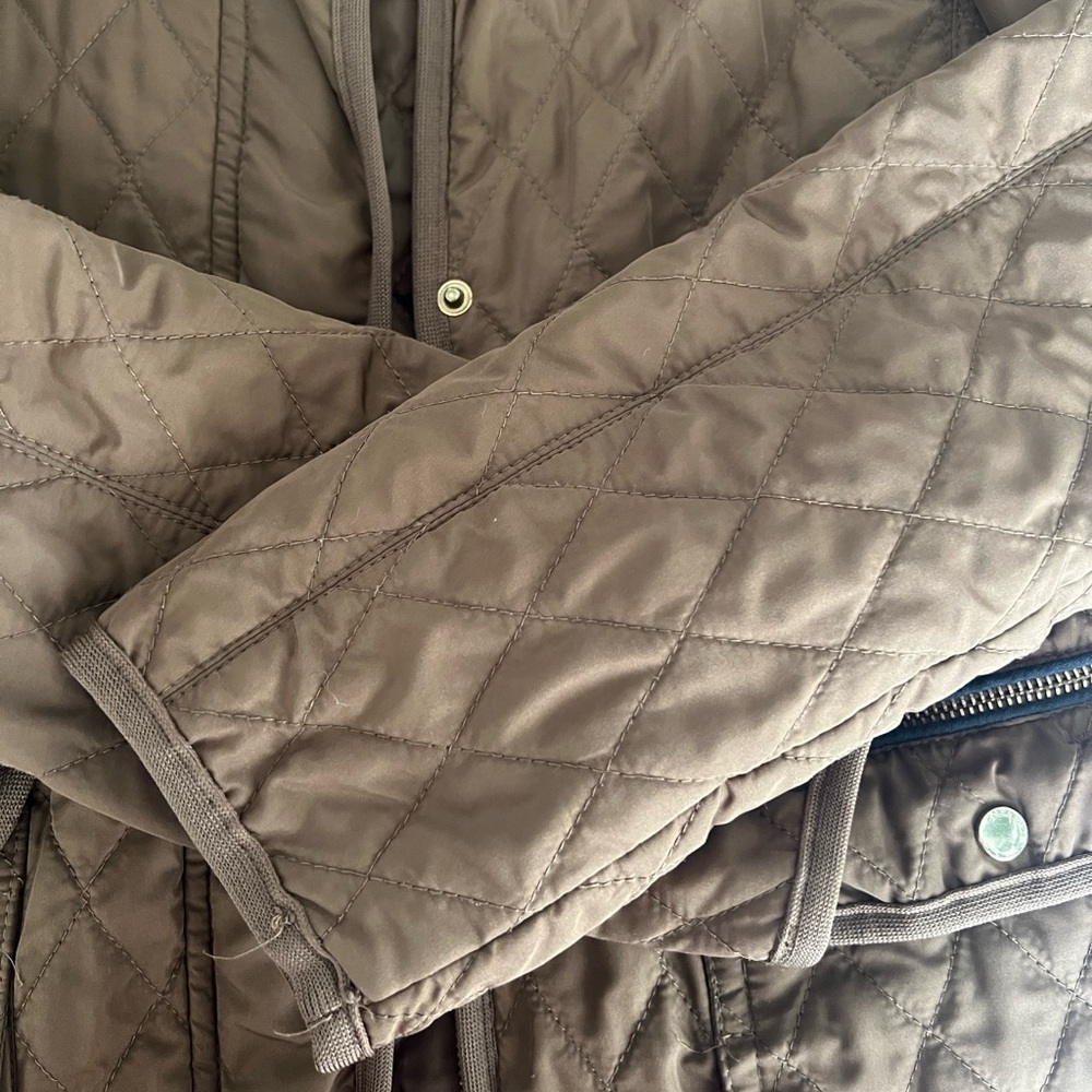 Zara Basic Light Brown Outdoor Quilted Jacket - S… - image 8